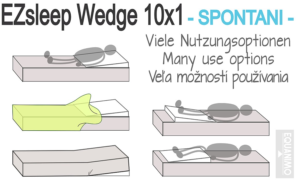 EZsleep Bettkeil 10x1 - SPONTANI: Viele Nutzungsoptionen