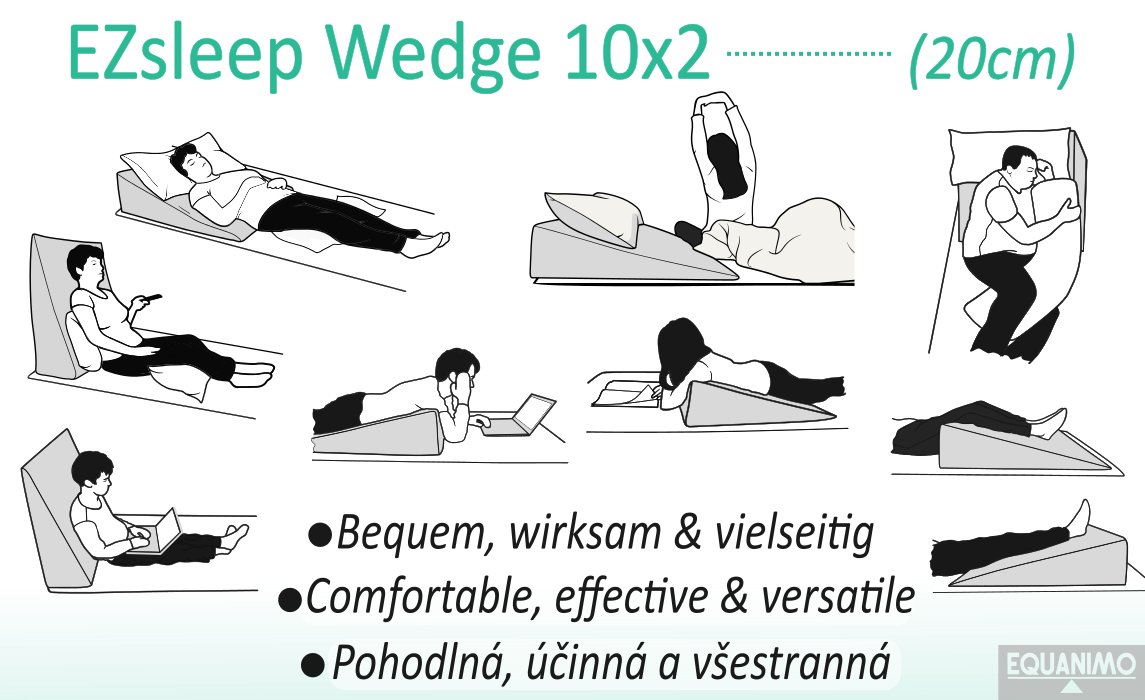 EZsleep Wedge Pillow 10x2 - SPONTANI: Comfortable, effective, and versatile