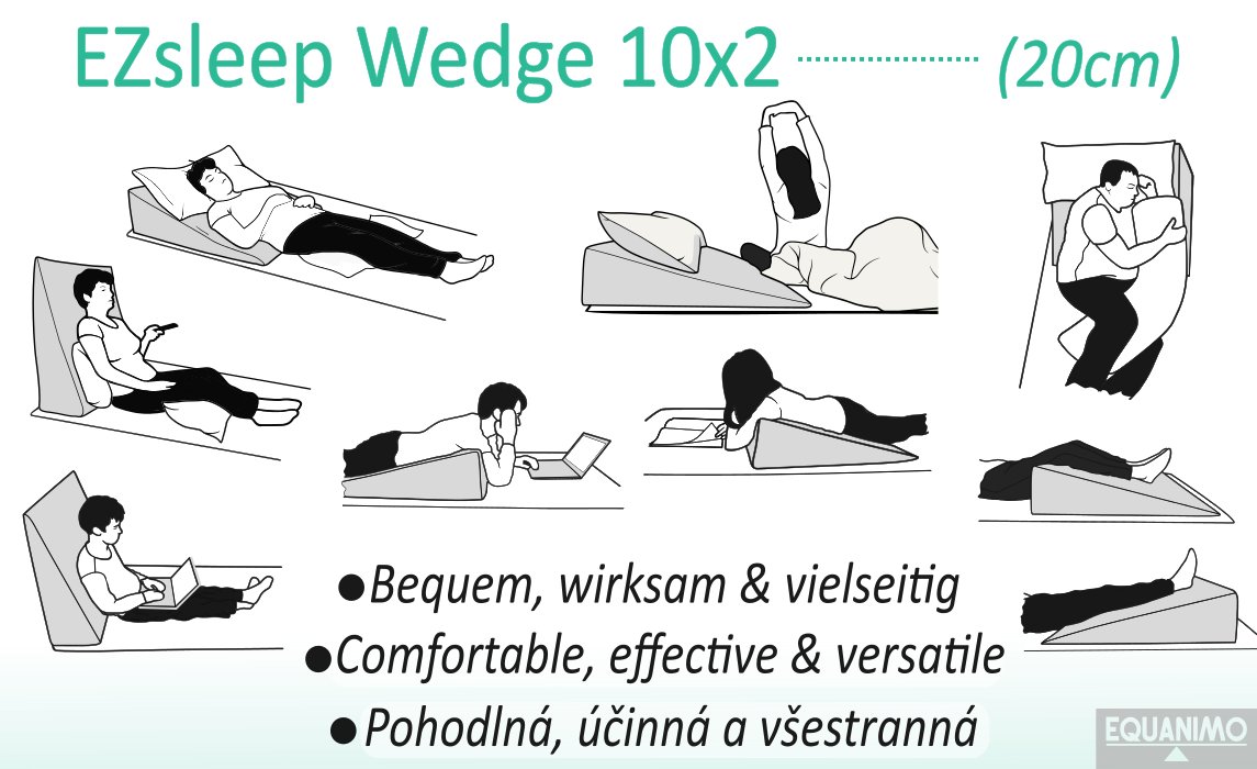 EZsleep Bettkeil 10x2 - SPONTANI: Bequem, wirksam und vielseitig