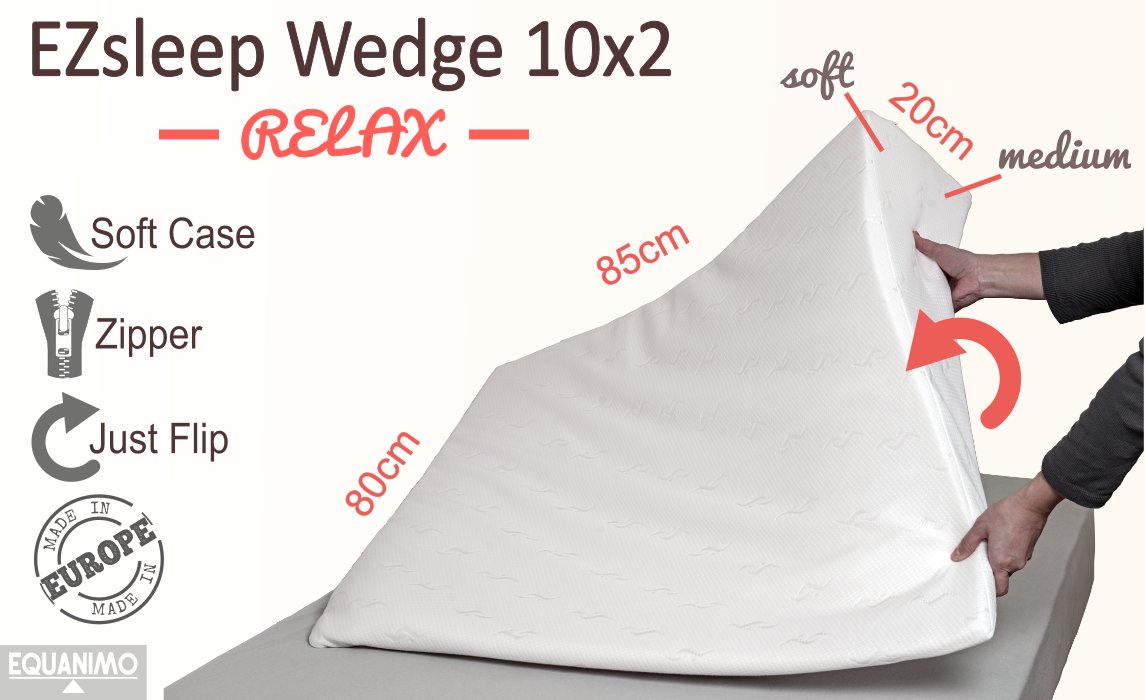 EZsleep Bed Wedge 10x2 - RELAX: Just Flip Design