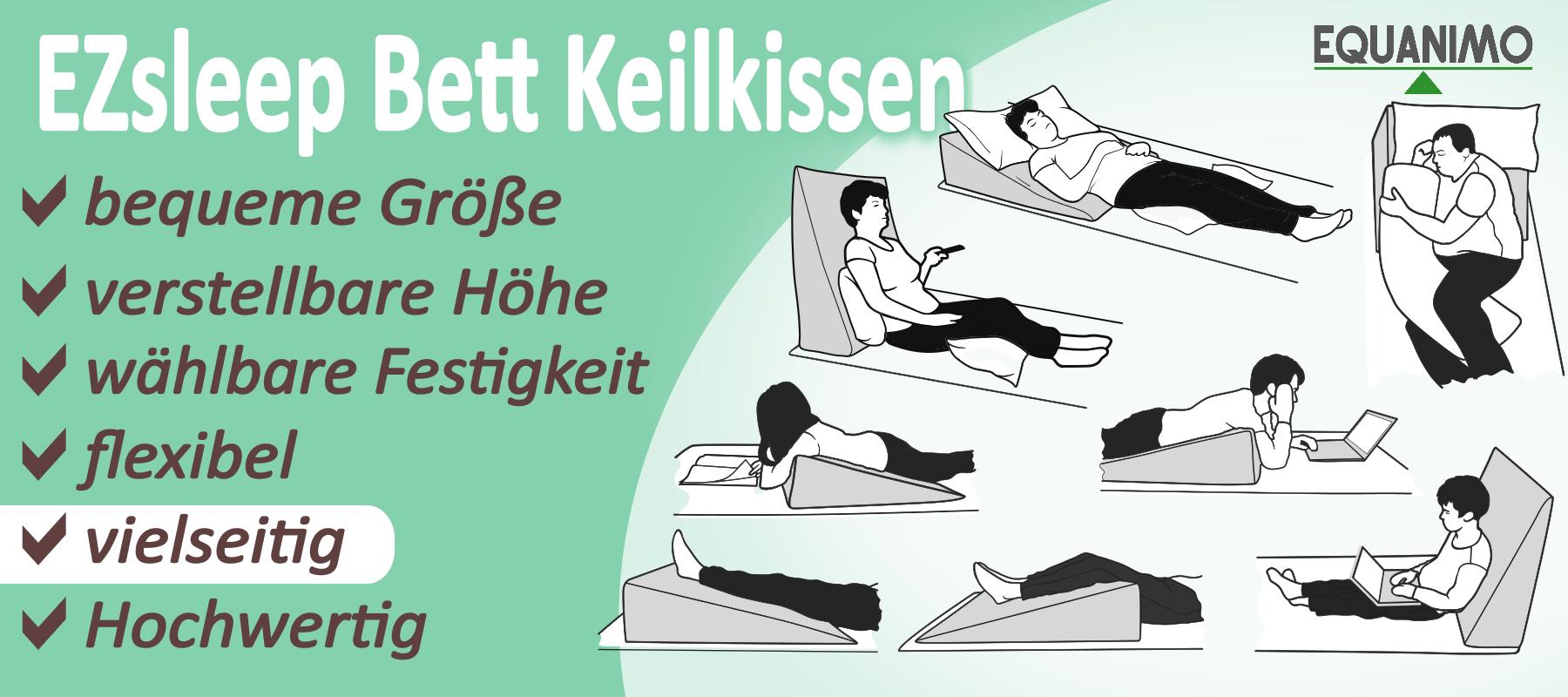 Mittel gegen Reflux, Atemnot &mehr: EZsleep Bettkeil