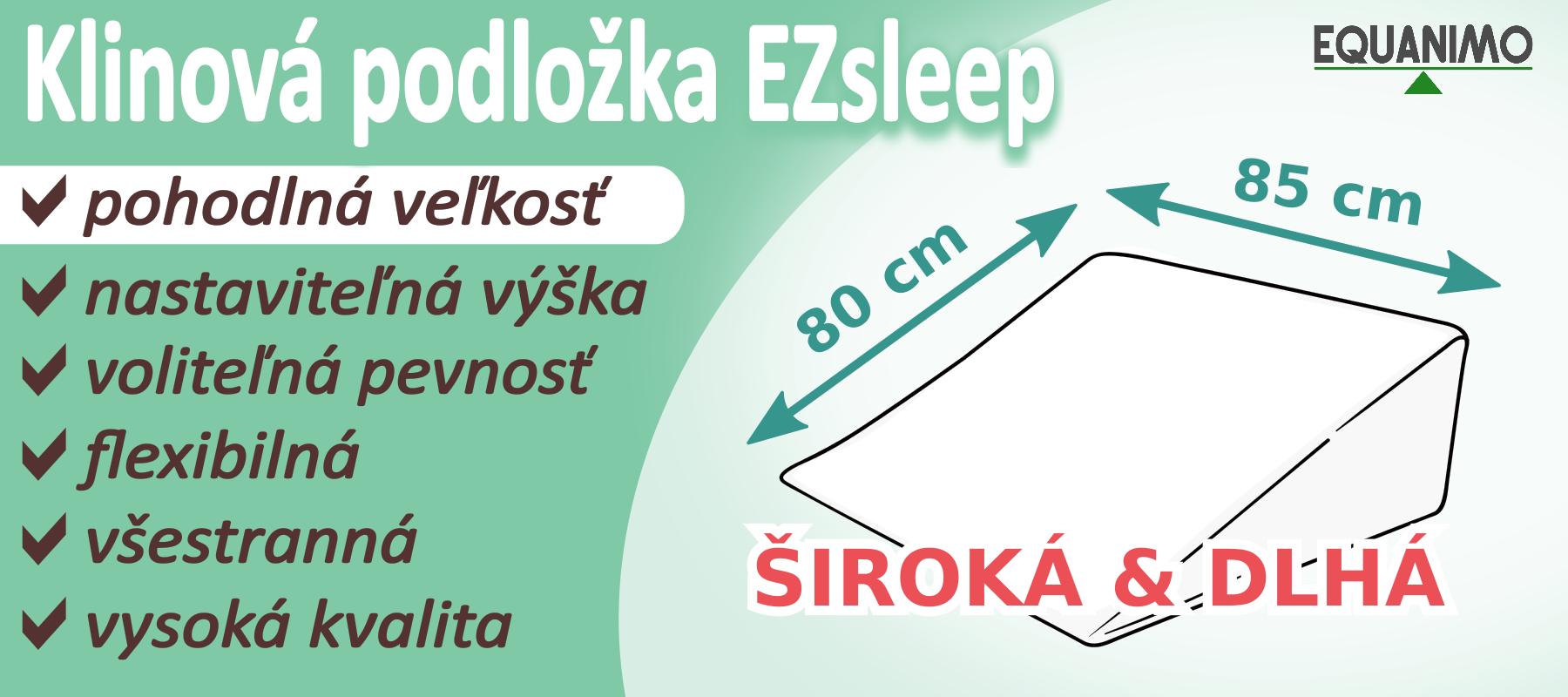 Klin EZsleep je široký, dlhý a pohodlný.