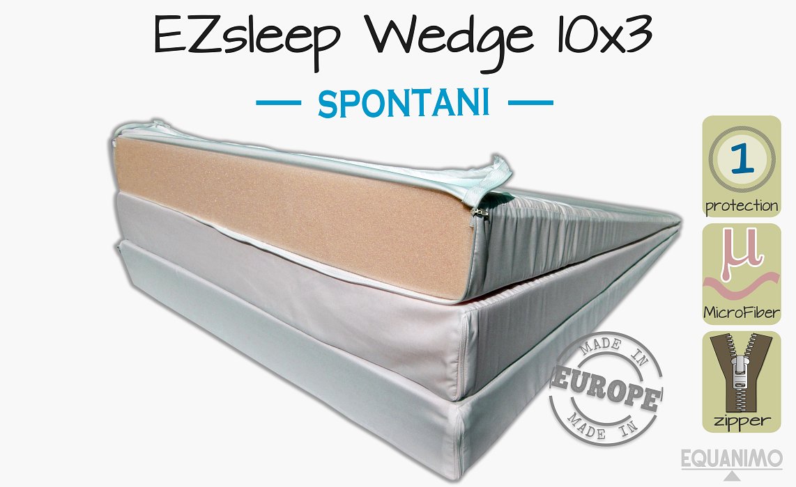 Klin EZsleep 10x3 - SPONTANI: 3 vrstvy peny - mäkká, stredná a tvrdá