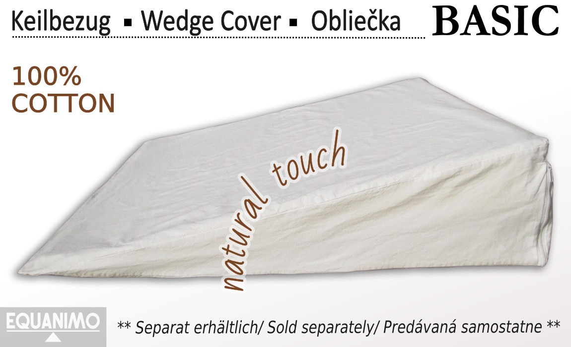 EZsleep Wedge in a zippered cover: Wedge Cover - Basic (100% cotton)