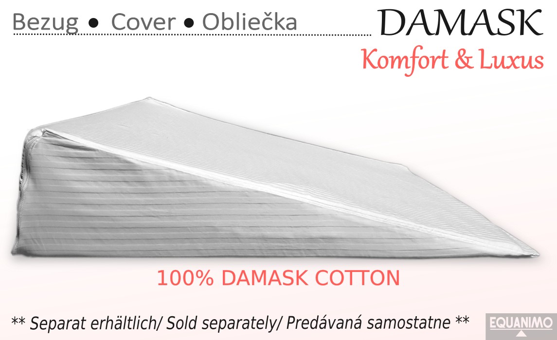 EZsleep Bettkeil 10x2 im Baumwollbezug (DAMASK)