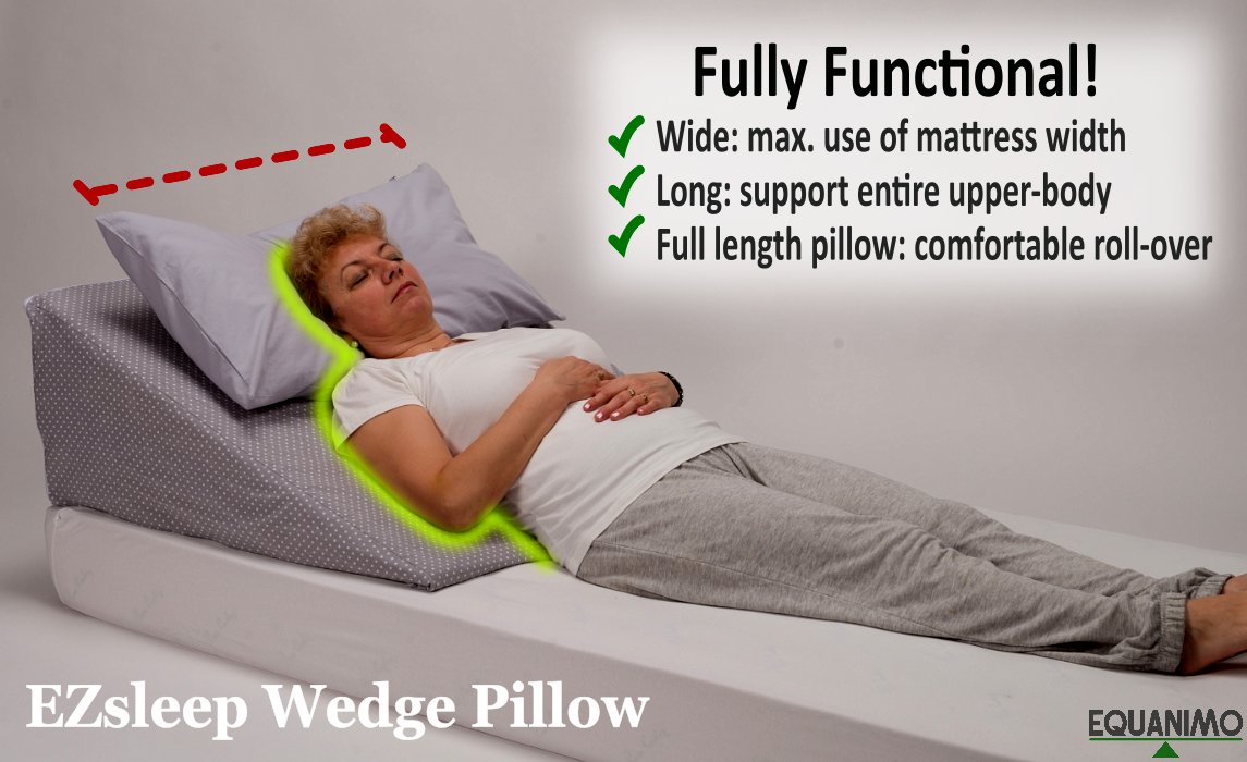 wide wedge pillow