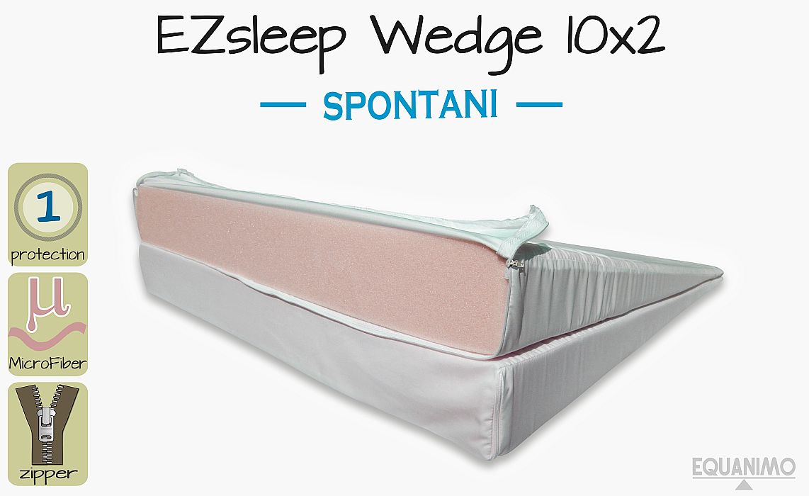 EZsleep Keilkissen 10x2 - SPONTANI (weich- und mittel-Schaum)