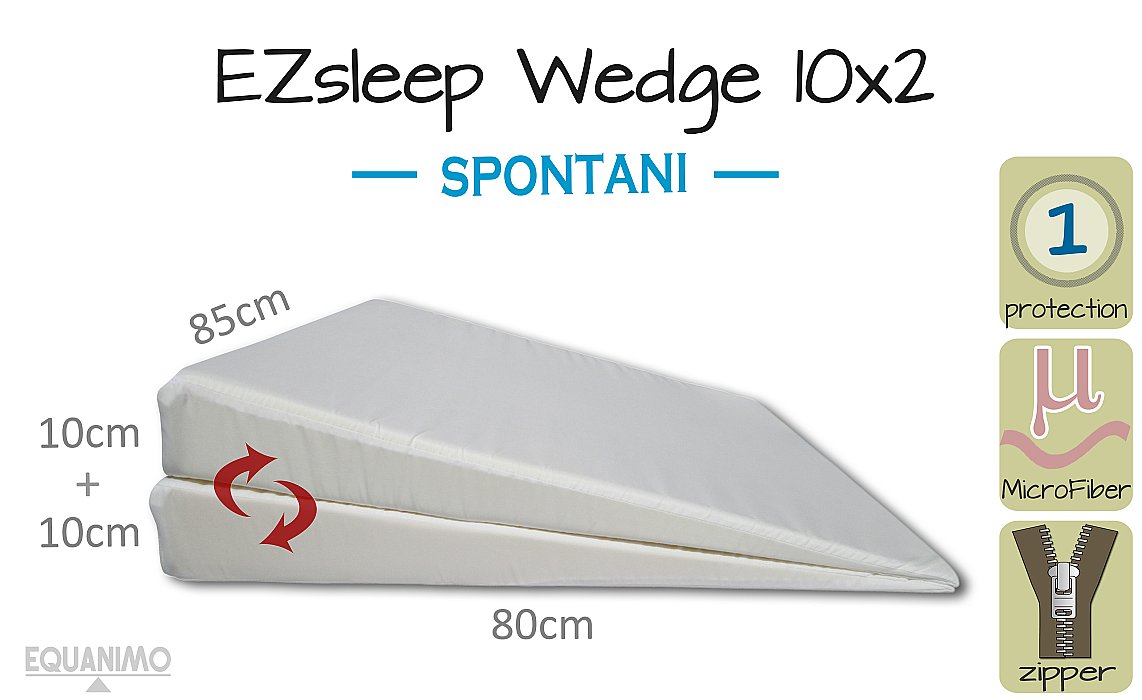 Klin EZsleep 10x2 - SPONTANI: široký, dlhý, pohodlhý a nastaviteľný