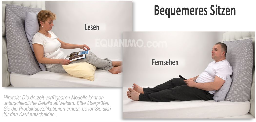 EZsleep Bettkeil 10x3 SPONTANI - zum Sitzen im Bett